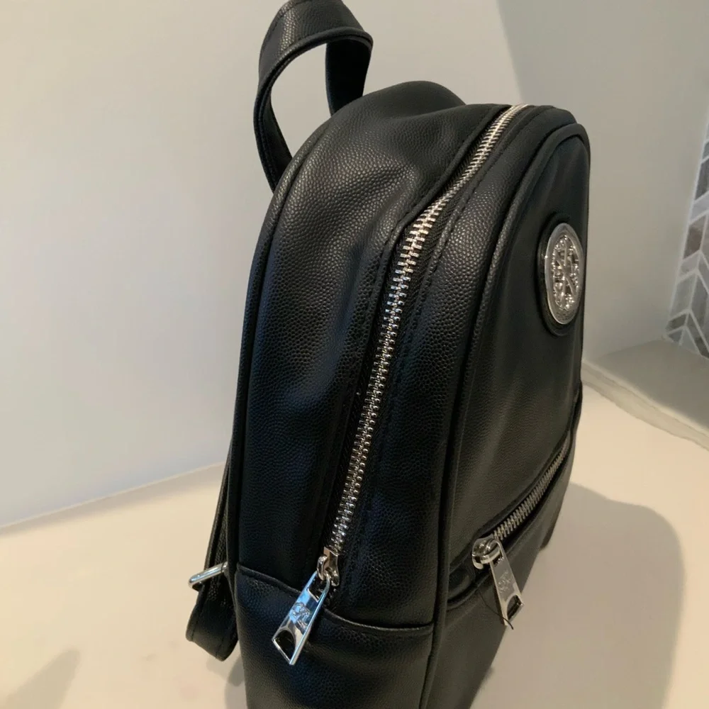 CXL by Christian Lacroix Backpack Black Pine‎ Caviar Faux Leather CXLH24981-BLAK